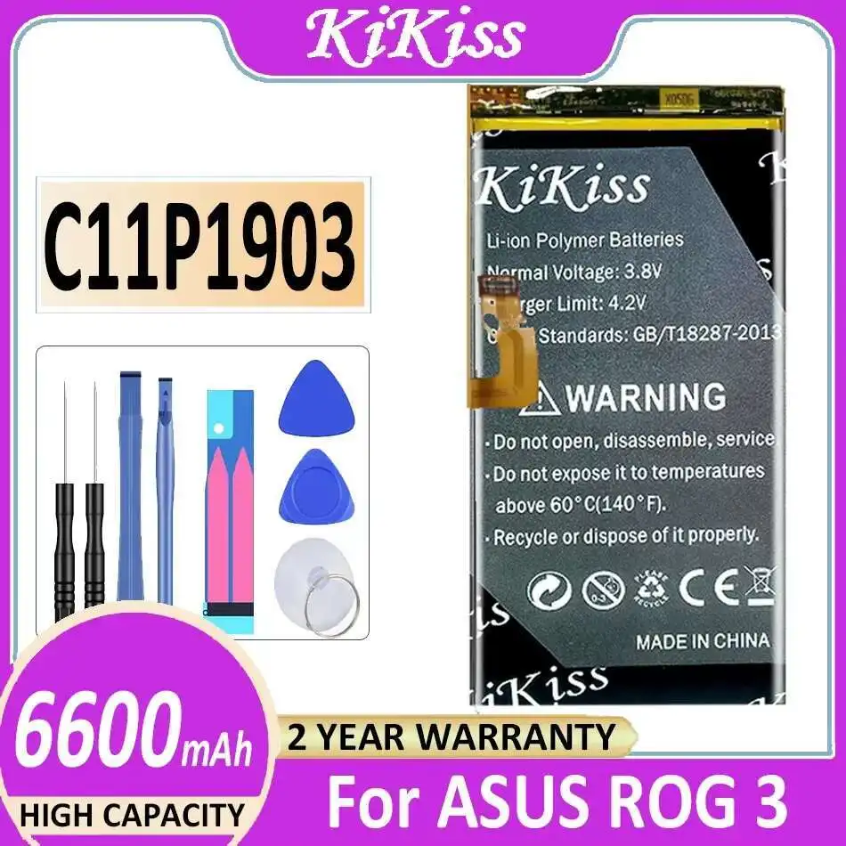 Mobile Phone Battery 6600mAh Good Low-Temperature Performance C11P1903 For Asus Rog 3 Game Phone ROG3
Mobile Phone Battery 6600mAh Good Low-Temperature Performance C11P1903 For Asus Rog 3 Game Phone ROG3