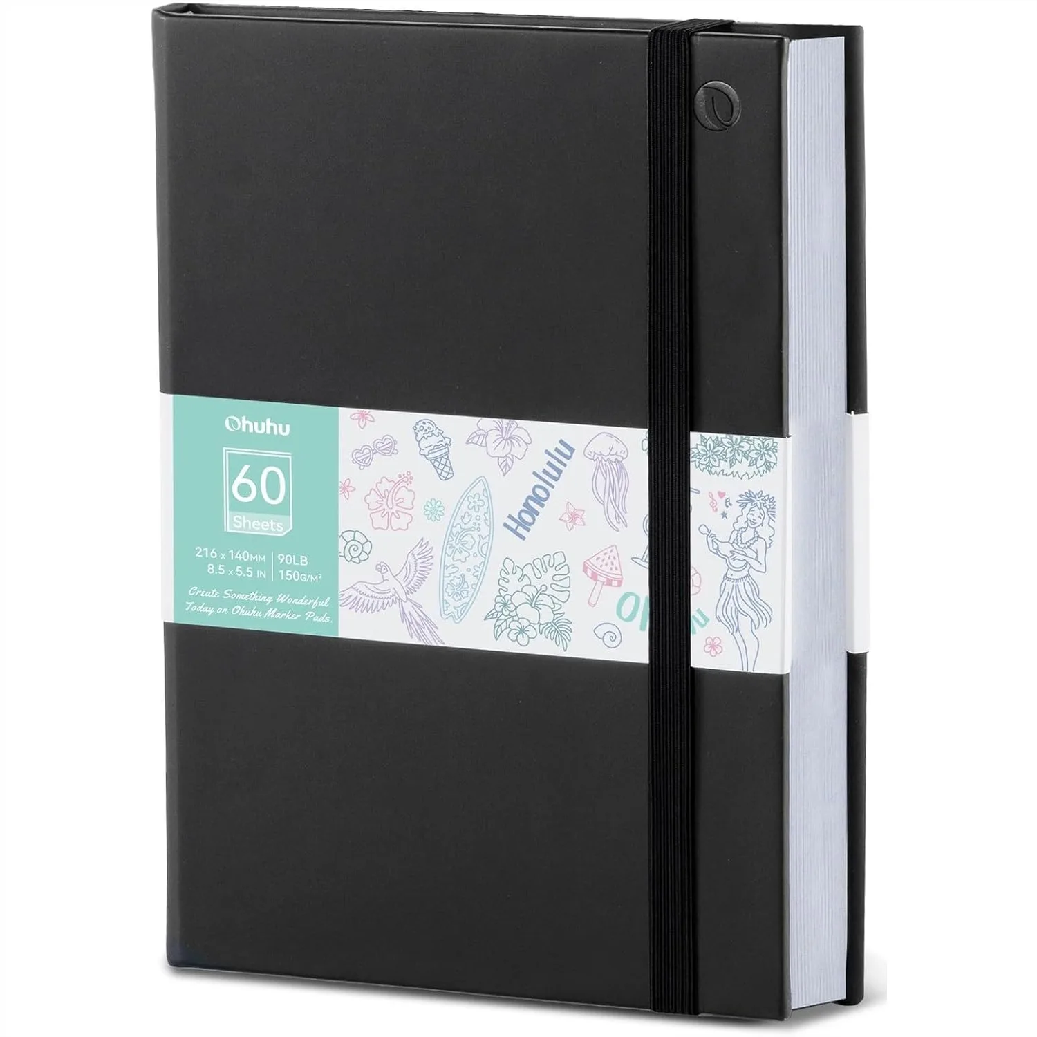 Double-Sided Marker Pad Art Sketchbook Bleedproof 5.5x8.5 90lb 60 Sheets Hardcover for Alcohol Markers
Double-Sided Marker Pad Art Sketchbook Bleedproof 5.5x8.5 90lb 60 Sheets Hardcover for Alcohol Markers