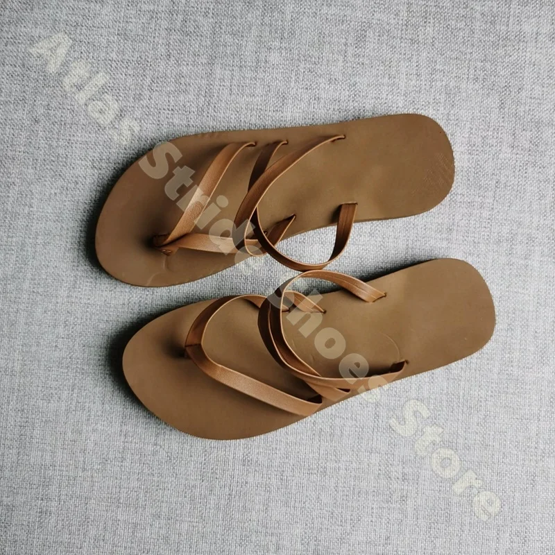 Women Tan Leather Gladiator Sandals Crisscross Straps Thong Flat Summer Beach Casual Roman Shoes
Women Tan Leather Gladiator Sandals Crisscross Straps Thong Flat Summer Beach Casual Roman Shoes