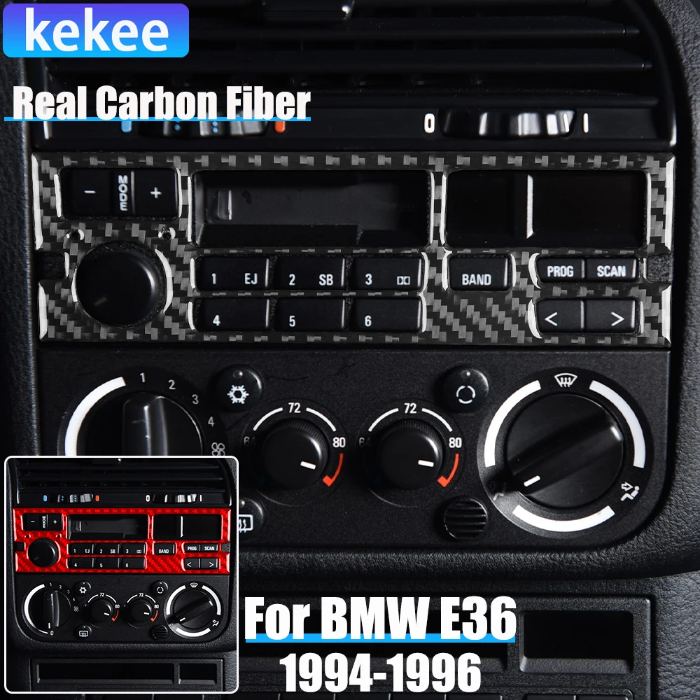 Real Carbon Fiber Car Accessories Center Console Radio Panel Trim Cover Soft Sticker For BMW E36 3 Series/M3 1994 1995 1996
Real Carbon Fiber Car Accessories Center Console Radio Panel Trim Cover Soft Sticker For BMW E36 3 Series/M3 1994 1995 1996