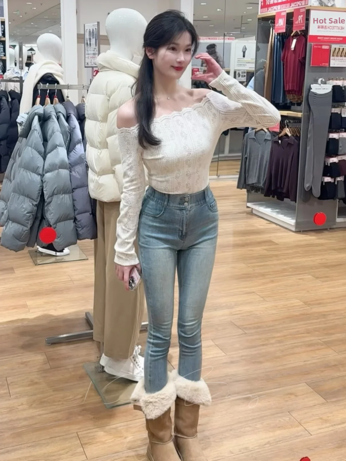 Waed High Waist Slim Fit Jeans Women's Elastic Casual Sle Cotton Stretch Denim Pants Versatile Slimming Trendy Bootcut
Waed High Waist Slim Fit Jeans Women's Elastic Casual Sle Cotton Stretch Denim Pants Versatile Slimming Trendy Bootcut