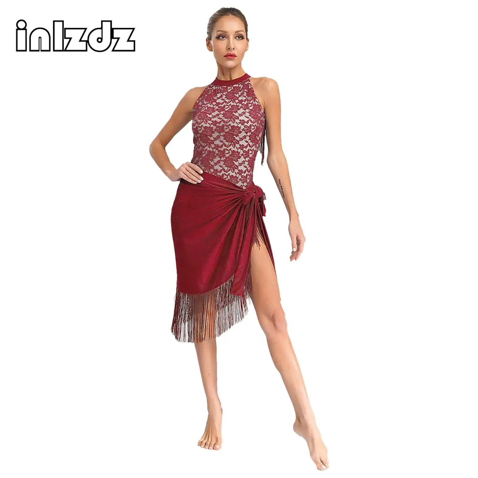 Latin Dance Womens Stage Costume Outfit Ballroom Competition Party Leotard Top and Hip Skirt Professional Performance Suit
Latin Dance Womens Stage Costume Outfit Ballroom Competition Party Leotard Top and Hip Skirt Professional Performance Suit
