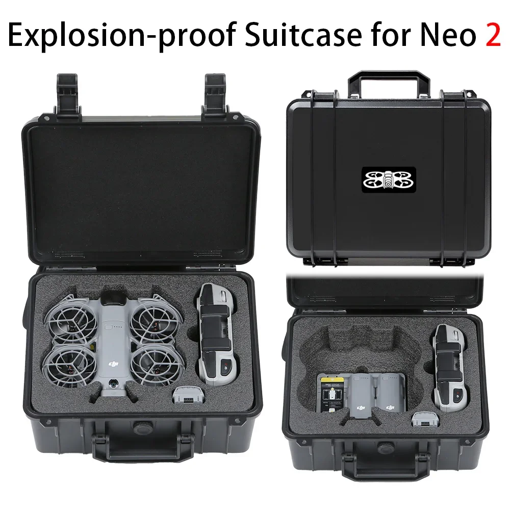 Drone Case for DJI NEO 2 Hard Plastic Waterproof Shockproof Dust-proof for Organize Storage Transport When Traveling
Drone Case for DJI NEO 2 Hard Plastic Waterproof Shockproof Dust-proof for Organize Storage Transport When Traveling