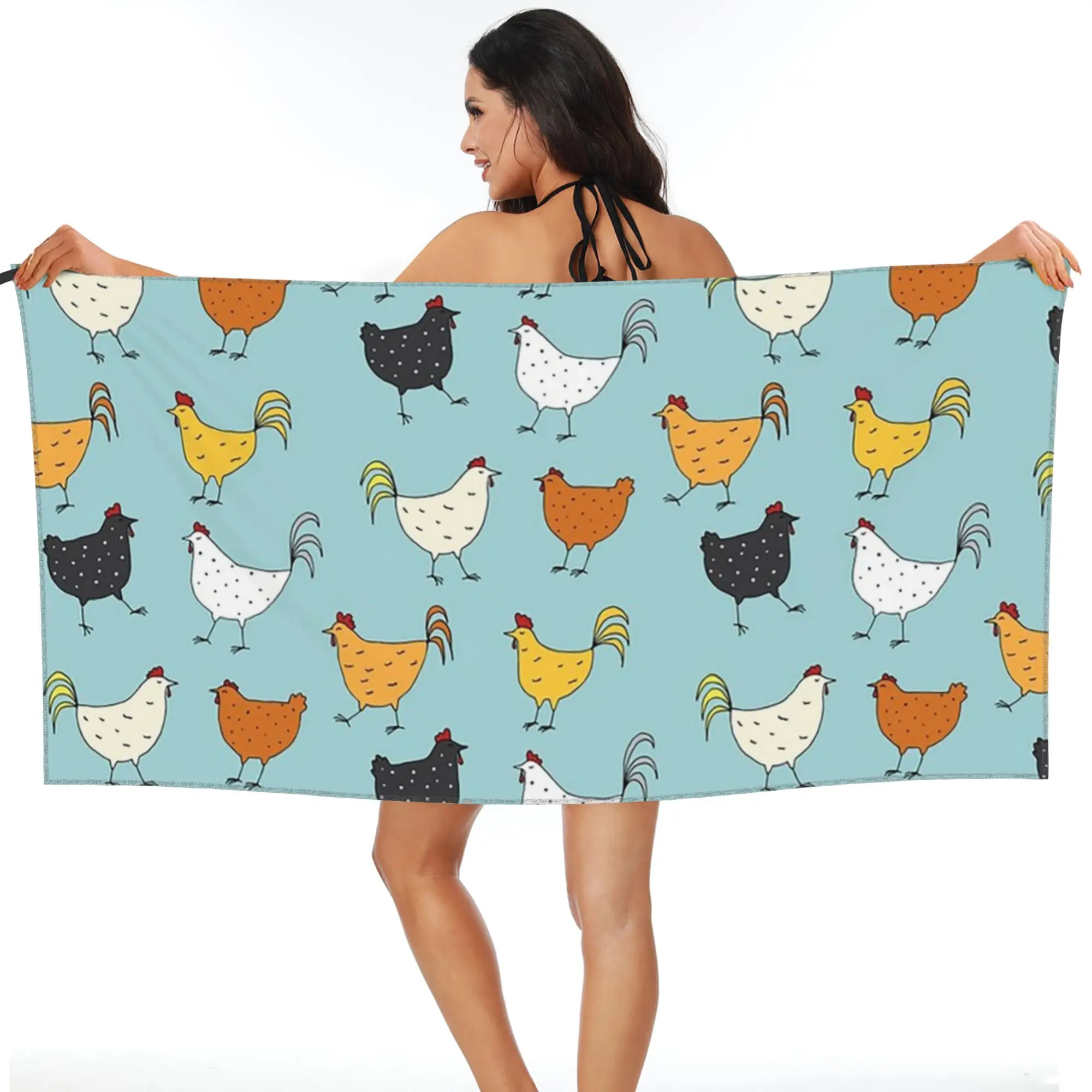 Chicken Pattern Beach Towel Soft Microfiber Quick Dry Absorbent Quick Towels For Pool
Chicken Pattern Beach Towel Soft Microfiber Quick Dry Absorbent Quick Towels For Pool