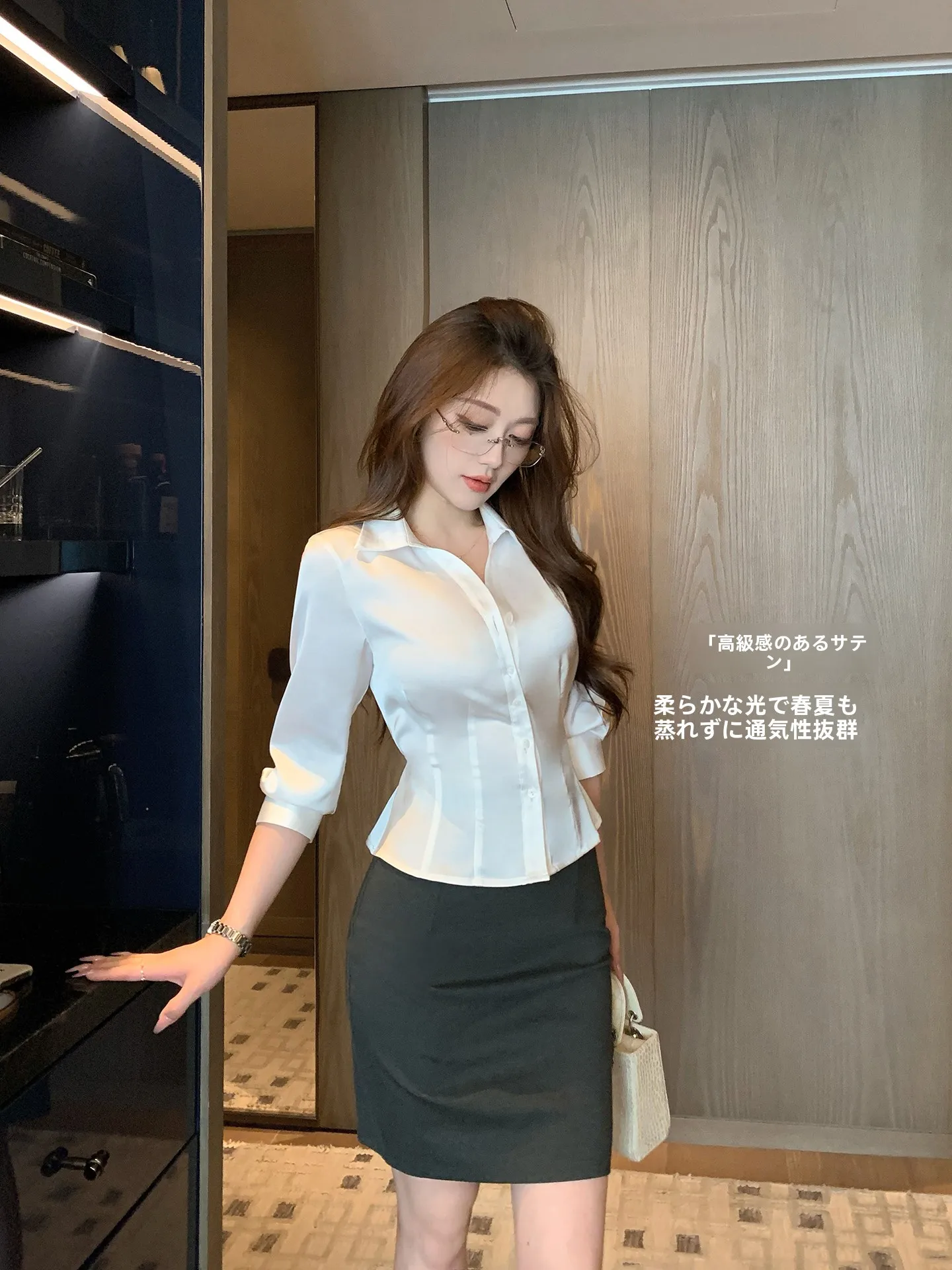 Lin Guan White Silk Shirt Women's Commute High Intelligence Sensation Slim Fit Top Button Style Polyester Fiber Summer 2026
Lin Guan White Silk Shirt Women's Commute High Intelligence Sensation Slim Fit Top Button Style Polyester Fiber Summer 2026