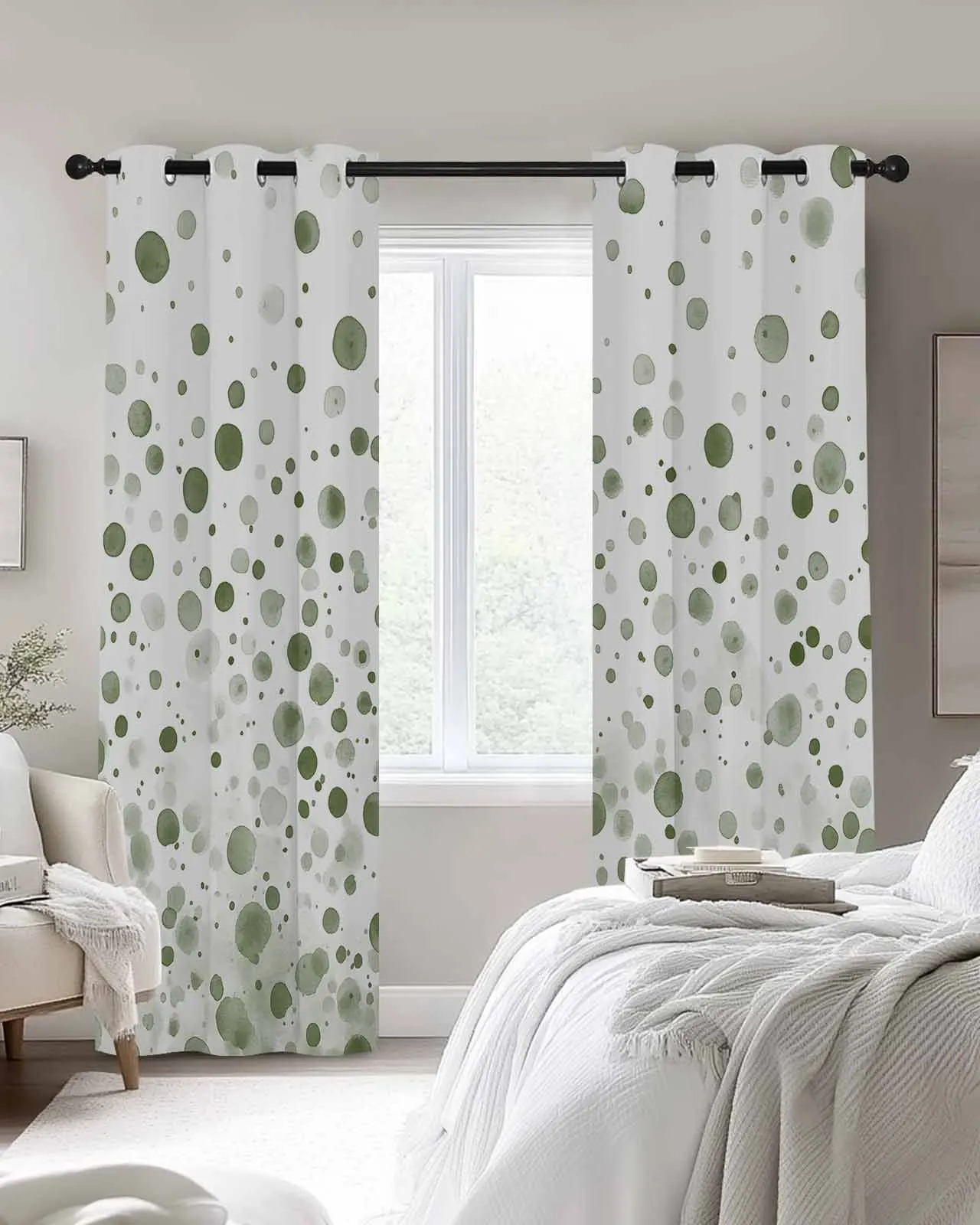 Gradient Sage Green Polka Dot Window Curtains For Kitchen Bedroom Living Room Home Decor Drapes
Gradient Sage Green Polka Dot Window Curtains For Kitchen Bedroom Living Room Home Decor Drapes