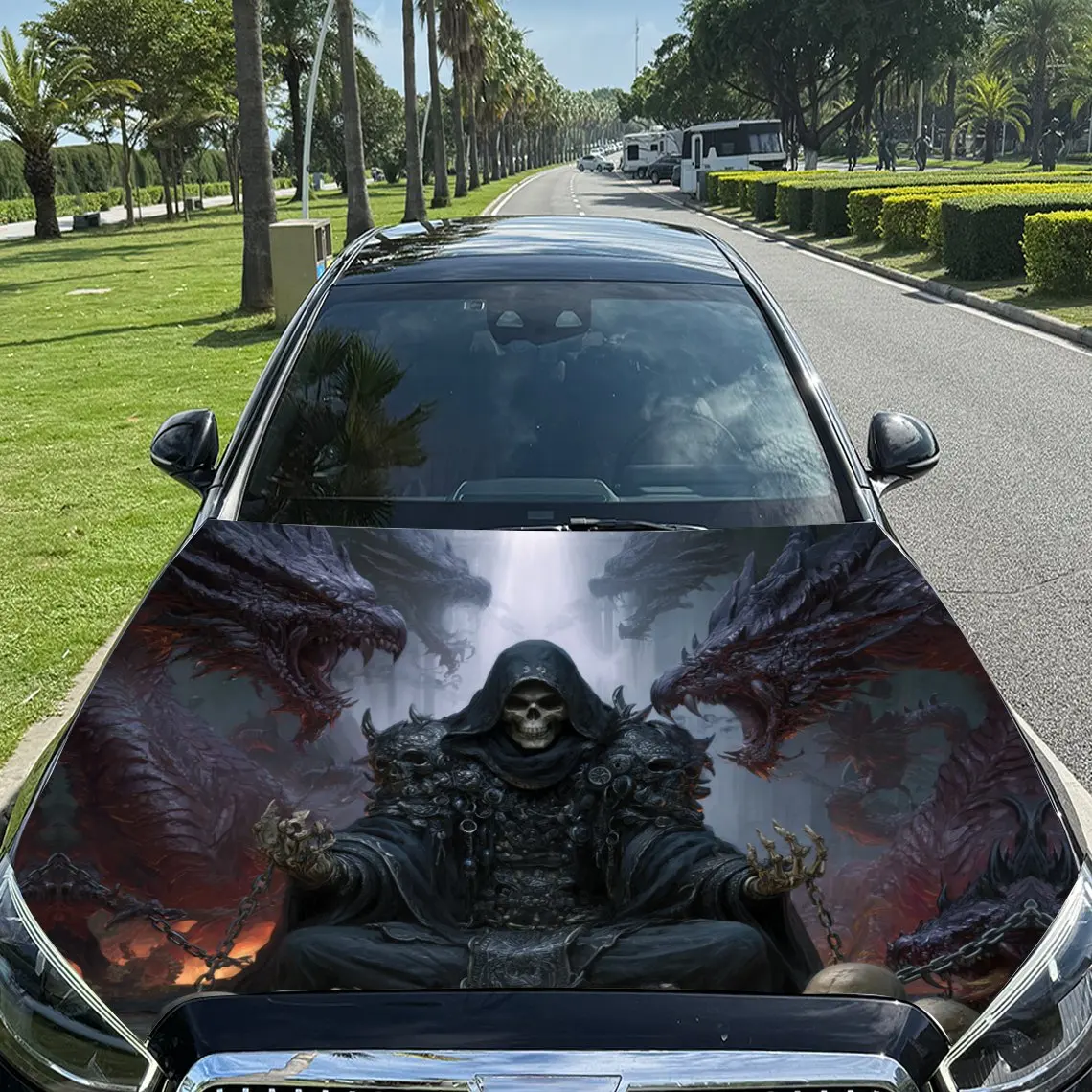 Nether Twin Dragons Guarding Reaper Car Vinyl Wrap, PVC Material Waterproof Car Hood Sticker, Self-Adhesive Scratch-Resistant St
Nether Twin Dragons Guarding Reaper Car Vinyl Wrap, PVC Material Waterproof Car Hood Sticker, Self-Adhesive Scratch-Resistant St