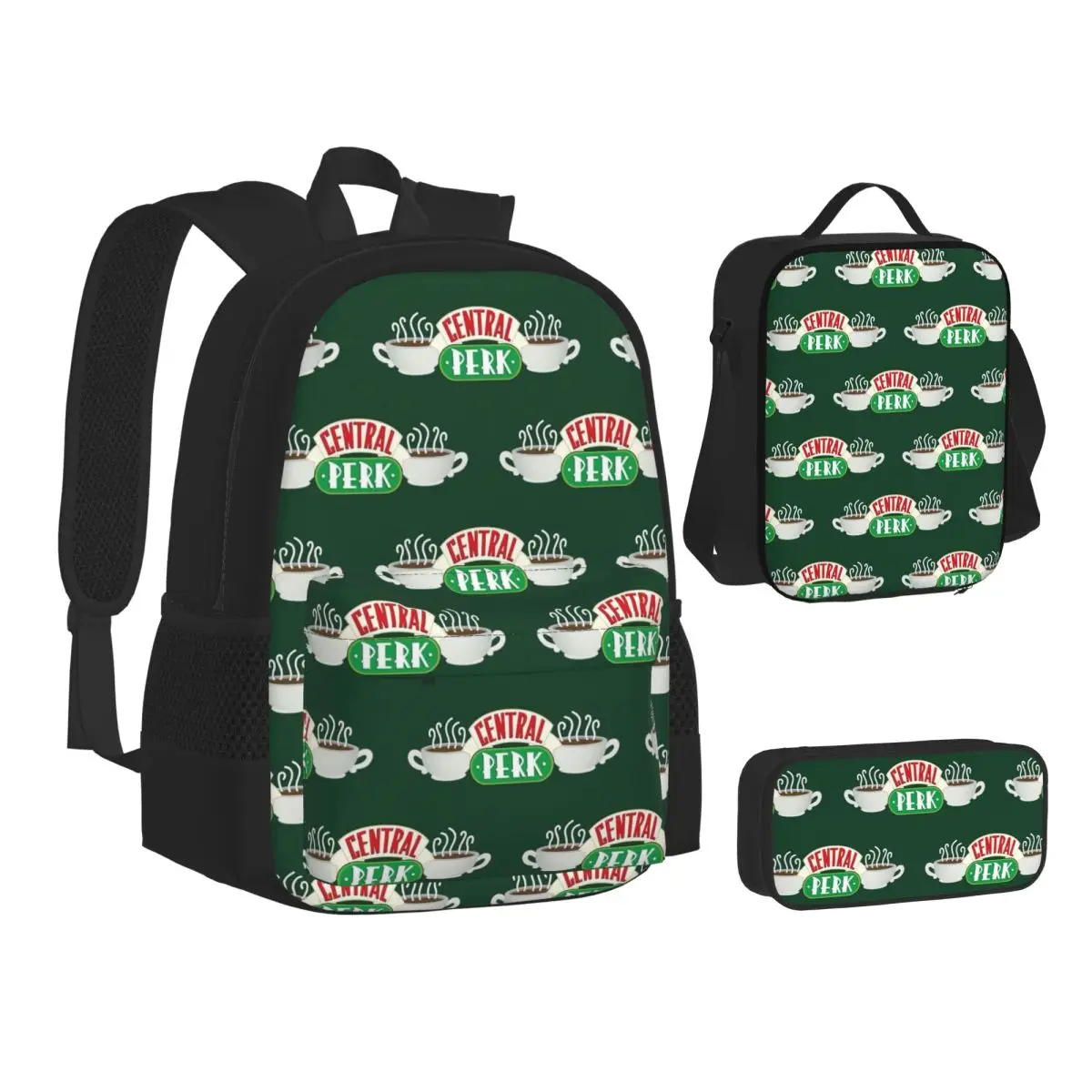 Central Perk Friends TV Show Backpacks Boys Girls Bookbag School Bags Kids Rucksack Lunch Bag Pen Bag Three-Piece Set
Central Perk Friends TV Show Backpacks Boys Girls Bookbag School Bags Kids Rucksack Lunch Bag Pen Bag Three-Piece Set