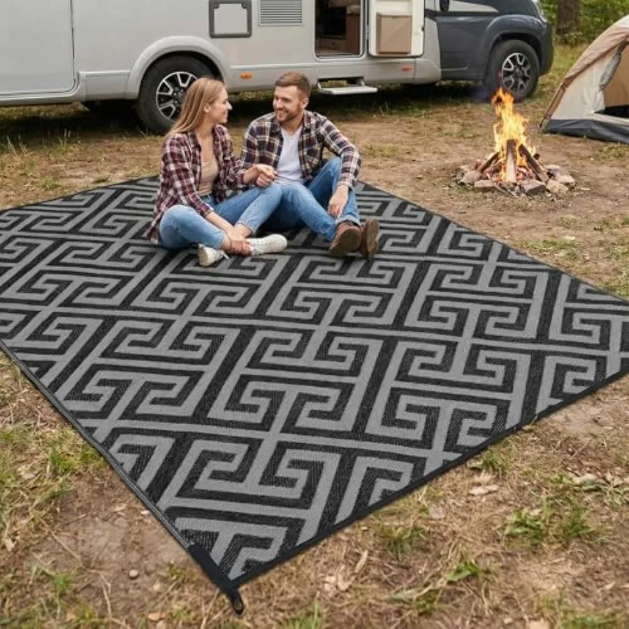 Outdoor Rug Waterproof for Patio Decor, 9x12 ft Reversible Plastic Straw Rug Carpet, Camping Mat for Outdoor RV Backyard Deck B
Outdoor Rug Waterproof for Patio Decor, 9x12 ft Reversible Plastic Straw Rug Carpet, Camping Mat for Outdoor RV Backyard Deck B