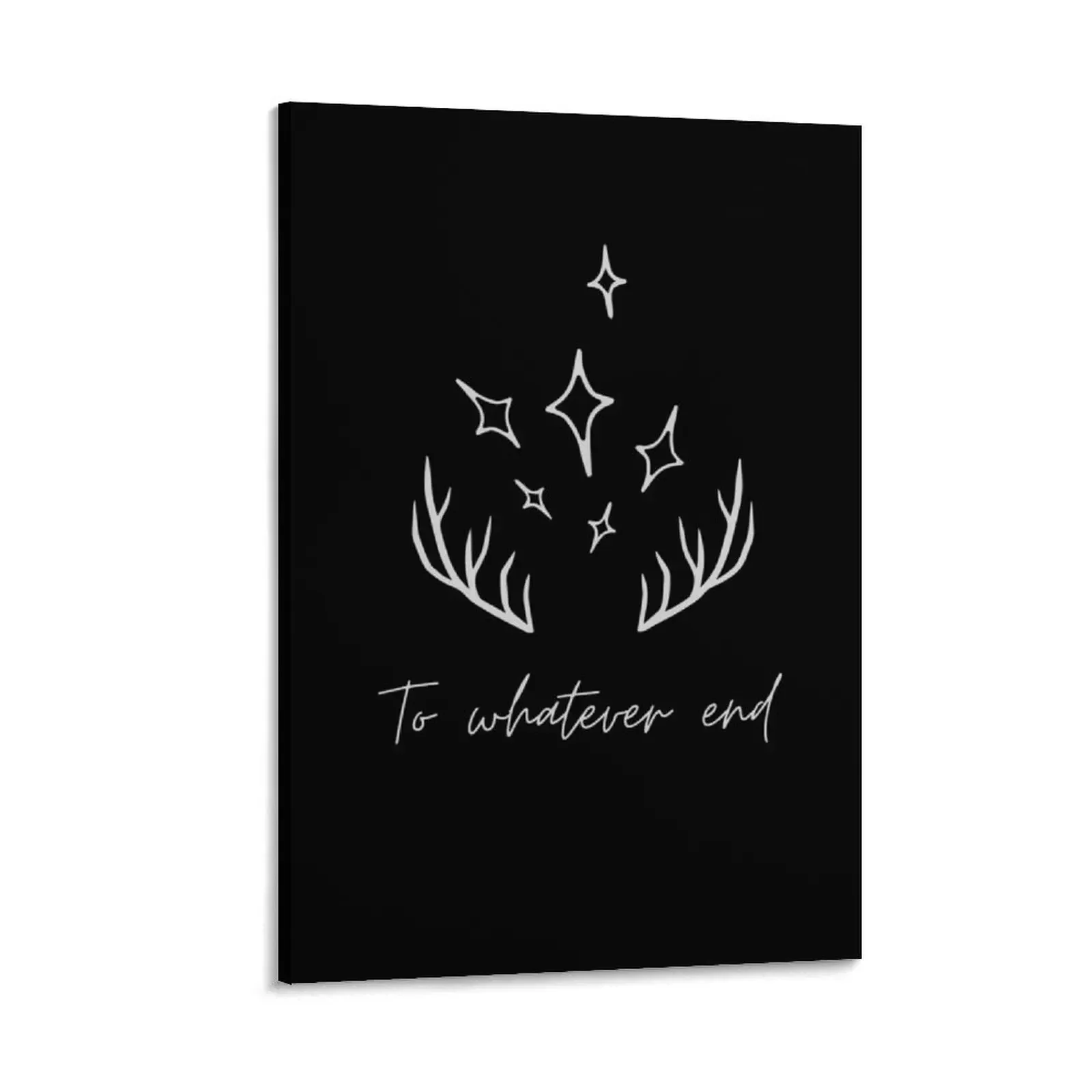 To Whatever end, grey and black, quote Throne of Glass, Sarah J. Maas Canvas Painting paintings wall decor poster aesthetic 
To Whatever end, grey and black, quote Throne of Glass, Sarah J. Maas Canvas Painting paintings wall decor poster aesthetic