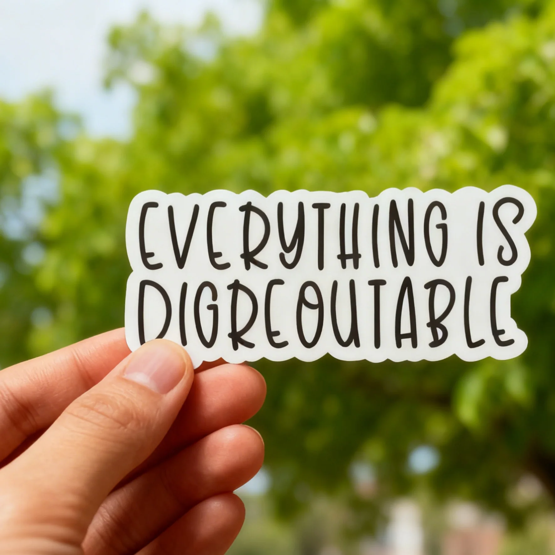 “Everything Is Figureoutable ”Motivational Sticker Witty Encouragement Decal for Laptops Journals & Water Bottles Fun Stickers
“Everything Is Figureoutable ”Motivational Sticker Witty Encouragement Decal for Laptops Journals & Water Bottles Fun Stickers
