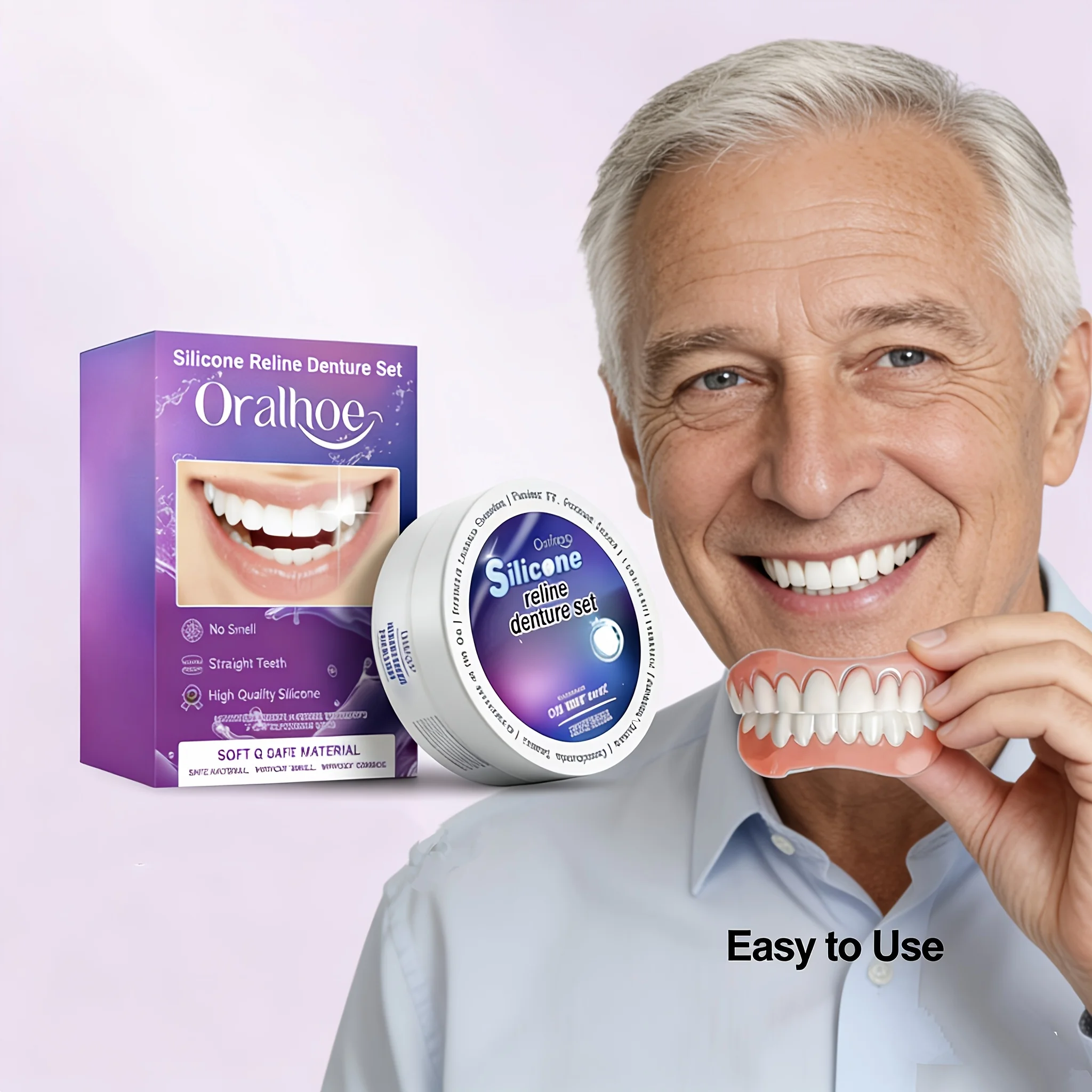 Random Pack Adjustable Cosmetic Teeth Veneers Set, Realistic Tooth Patches, Comfortable and Removable Design CK848
Random Pack Adjustable Cosmetic Teeth Veneers Set, Realistic Tooth Patches, Comfortable and Removable Design CK848