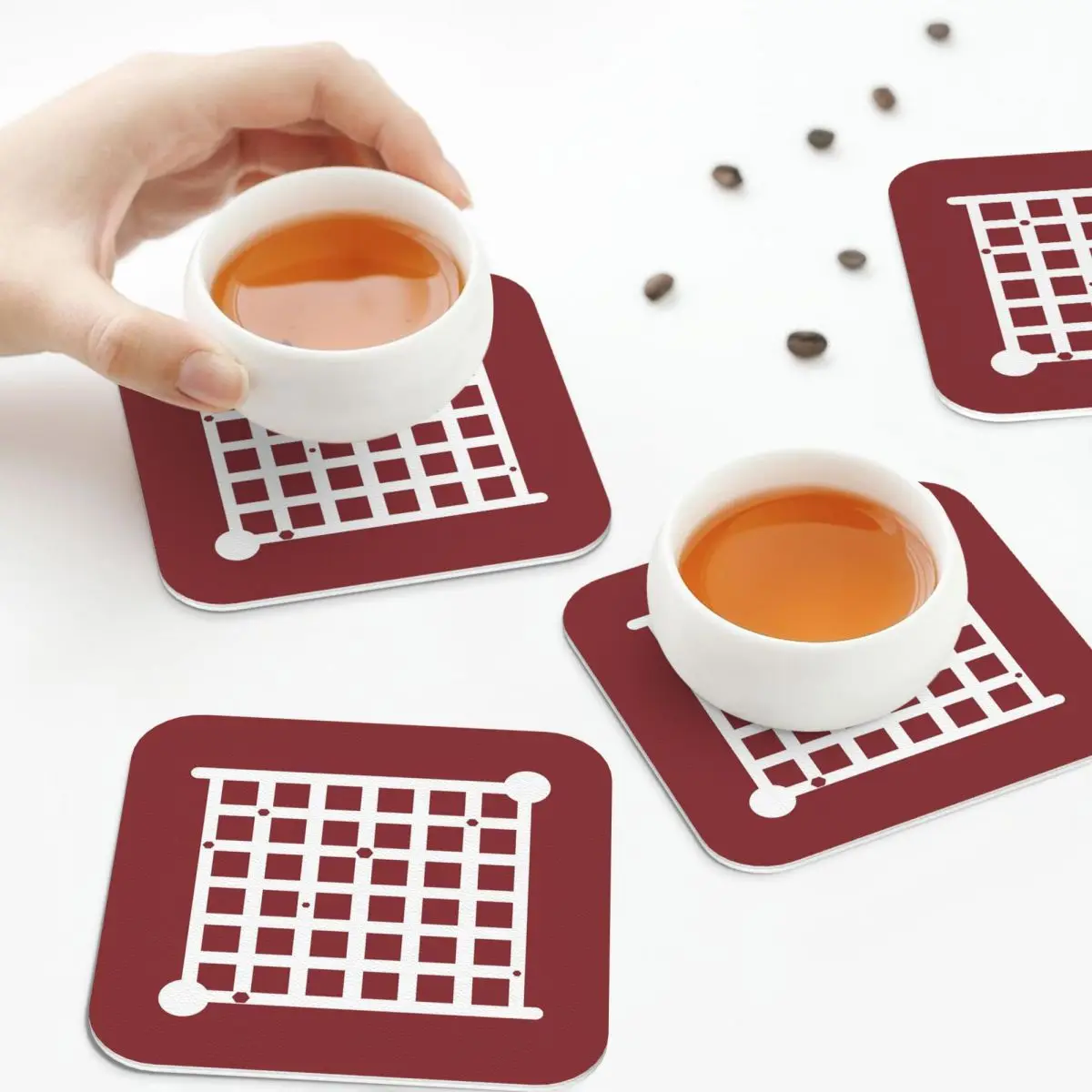 Witness, корабль-головоломка, белые минимальные подставки, кожаные салфетки, изоляционные кофейные коврики для дома, кухни, обеденные подушечки, набор из 4 шт. 
Witness, корабль-головоломка, белые минимальные подставки, кожаные салфетки, изоляционные кофейные коврики для дома, кухни, обеденные подушечки, набор из 4 шт.