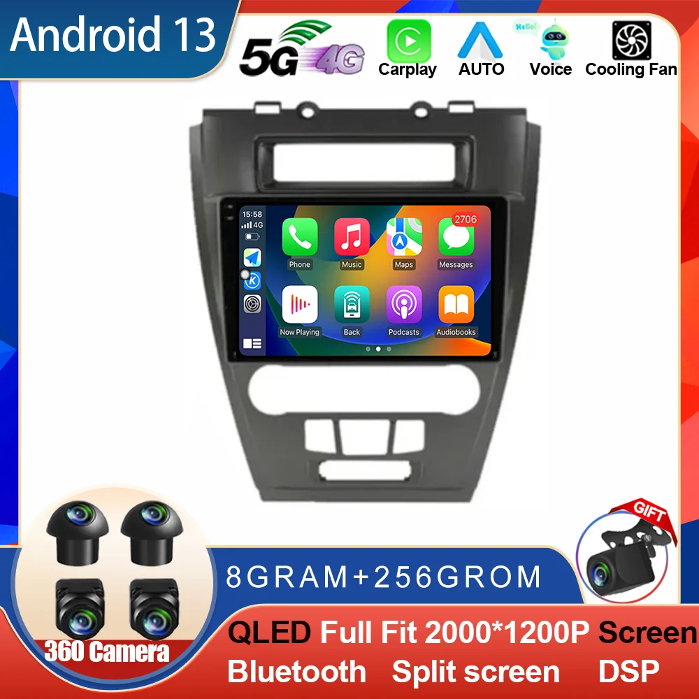 Автомагнитола на Android 14 для Ford Fusion Mondeo Mustang 2009 2010 2011 2012 QLED, мультимедийные плееры, GPS-навигатор, стерео приемник
Автомагнитола на Android 14 для Ford Fusion Mondeo Mustang 2009 2010 2011 2012 QLED, мультимедийные плееры, GPS-навигатор, стерео приемник