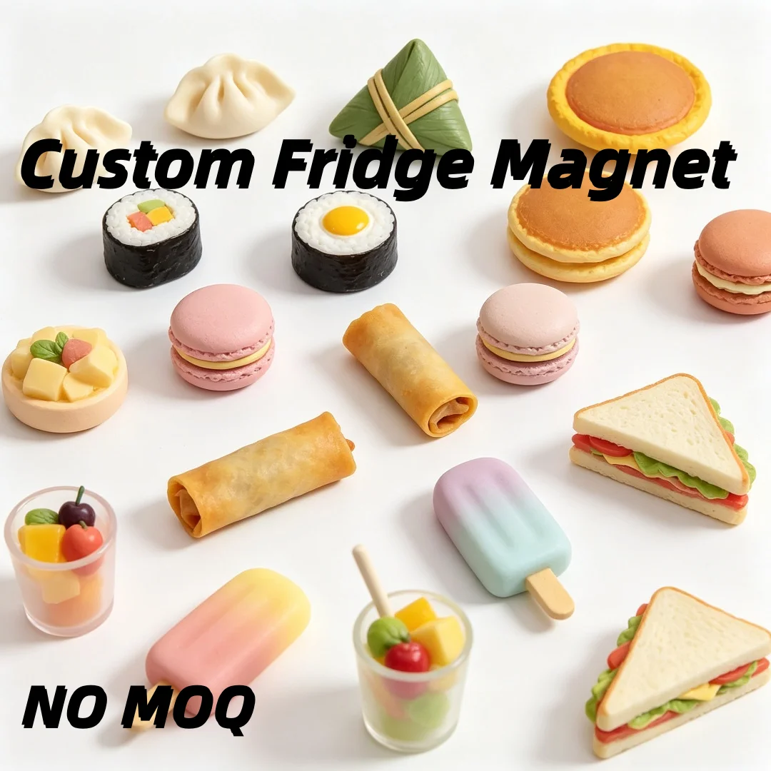 Custom Cute 3D Mini Food Fridge Magnet Resin Simulation Snack Dessert Refrigerator Decor Creative Souvenir Gift
Custom Cute 3D Mini Food Fridge Magnet Resin Simulation Snack Dessert Refrigerator Decor Creative Souvenir Gift