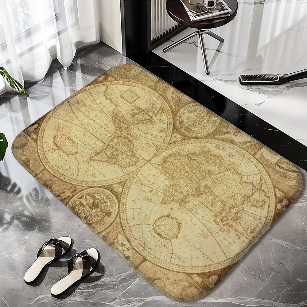 World Map Floor Mat Printed Large Carpets Room And Bedroom Carpets Bathroom Anti Slip Door MATS Small Carpets
World Map Floor Mat Printed Large Carpets Room And Bedroom Carpets Bathroom Anti Slip Door MATS Small Carpets