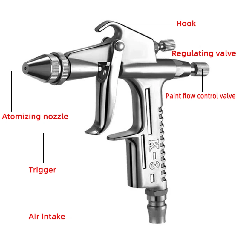Mini 125ml Air Spray Gun 0.5mm Nozzle - Professional Pneumatic Airbrush for Car Painting, Furniture Refinishing & DIY Repair
Mini 125ml Air Spray Gun 0.5mm Nozzle - Professional Pneumatic Airbrush for Car Painting, Furniture Refinishing & DIY Repair