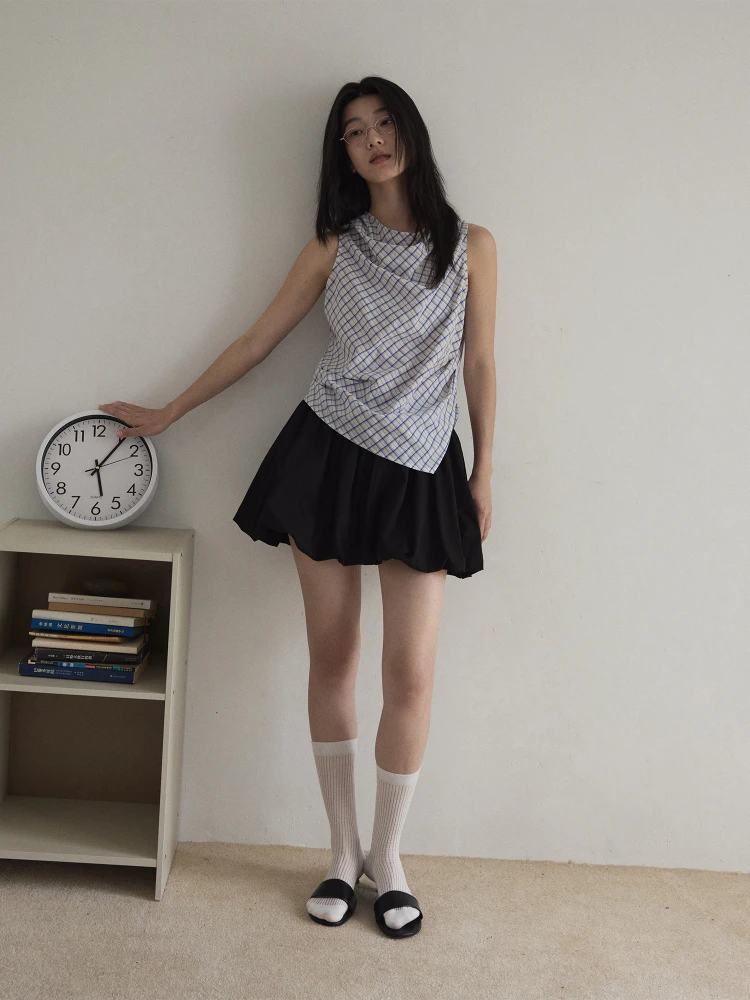 Haverice Restaurant Silver Coast Small Oscillation Collar Vest Color Woven Plaid Artistic Waist Slimming Top Women's Vest
Haverice Restaurant Silver Coast Small Oscillation Collar Vest Color Woven Plaid Artistic Waist Slimming Top Women's Vest