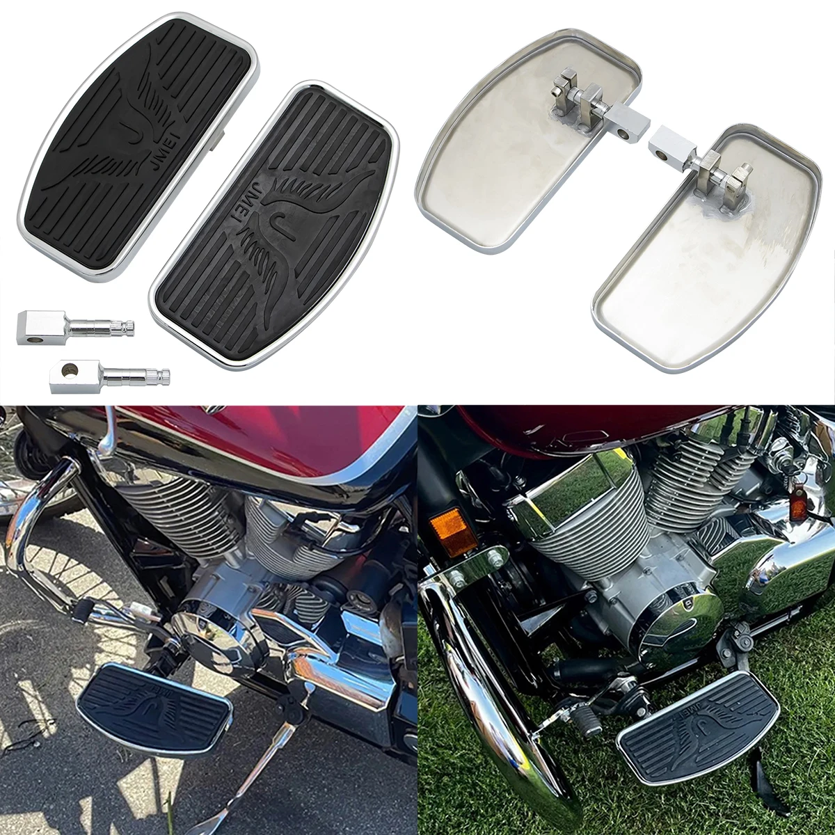 Motorcycle Custom Eagle Pattern Driver Front Rider Foot Pegs Floorboards Footboards For KAWASAKI Vulcan VN800 VN400 Classic
Motorcycle Custom Eagle Pattern Driver Front Rider Foot Pegs Floorboards Footboards For KAWASAKI Vulcan VN800 VN400 Classic