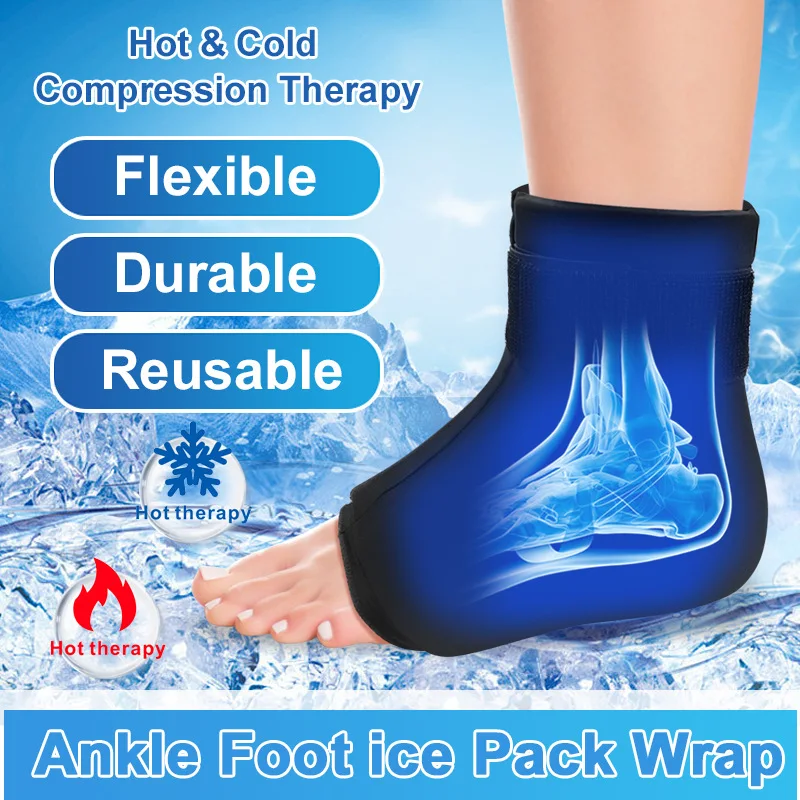 Ankle Foot Ice Pack Wrap For Injuries Reusable Gel Hot Cold Therapy Compression Sleeve Achilles Tendonitis Sprained Pain Relief
Ankle Foot Ice Pack Wrap For Injuries Reusable Gel Hot Cold Therapy Compression Sleeve Achilles Tendonitis Sprained Pain Relief