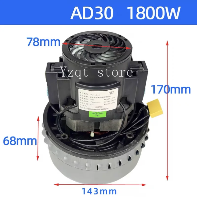V4Z-AD30 Vacuum Cleaner High Speed Turbine Vacuum Cleaner Motor Vacuum Cleaner Fan Motor 1600W 1800W
V4Z-AD30 Vacuum Cleaner High Speed Turbine Vacuum Cleaner Motor Vacuum Cleaner Fan Motor 1600W 1800W