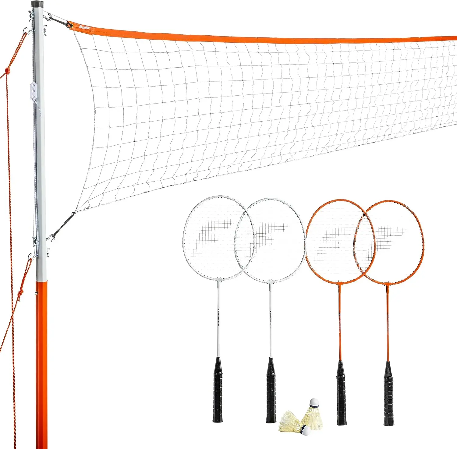 Badminton Net Sets - Outdoor Backyard + Beach Badminton Net + Equipment Set - (4) Rackets + (2
Badminton Net Sets - Outdoor Backyard + Beach Badminton Net + Equipment Set - (4) Rackets + (2