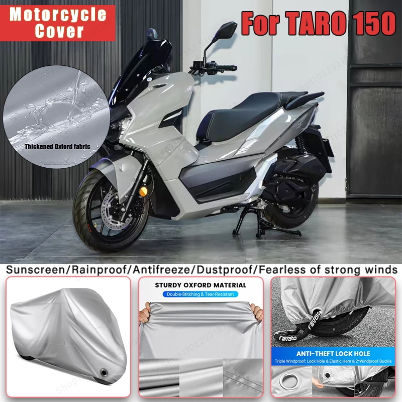 For TARO 150 No Ear Motorcycle Cover - Outdoor Full Body Protection, Waterproof Dustproof Sunscreen Accessories
For TARO 150 No Ear Motorcycle Cover - Outdoor Full Body Protection, Waterproof Dustproof Sunscreen Accessories