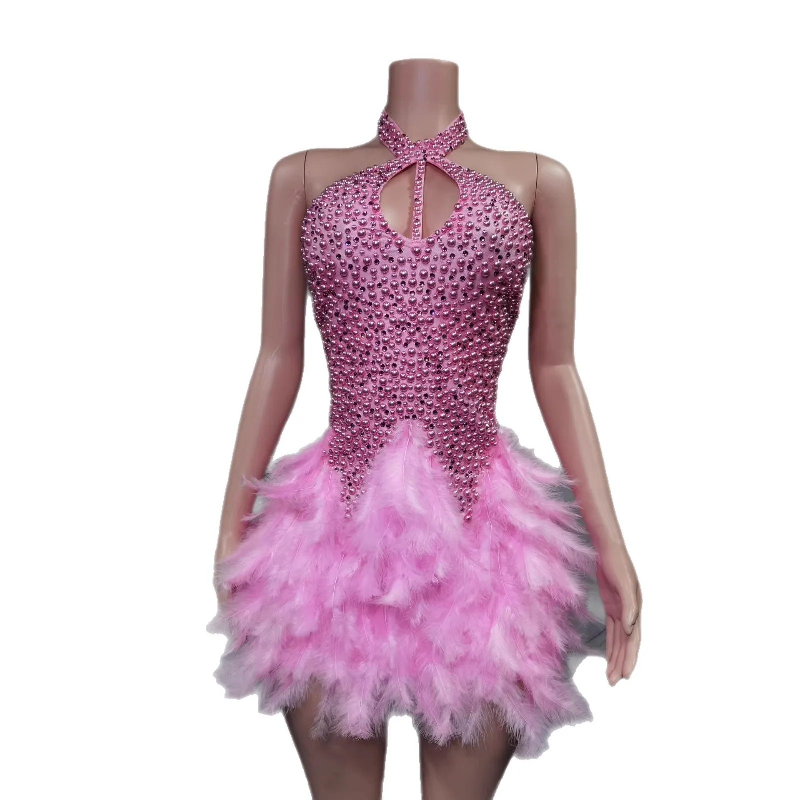 Christmas White Feather Diamond Dress Sexy Off Shoulder Bustier Gown For Women Singer Party And Stage Performance Costume
Christmas White Feather Diamond Dress Sexy Off Shoulder Bustier Gown For Women Singer Party And Stage Performance Costume