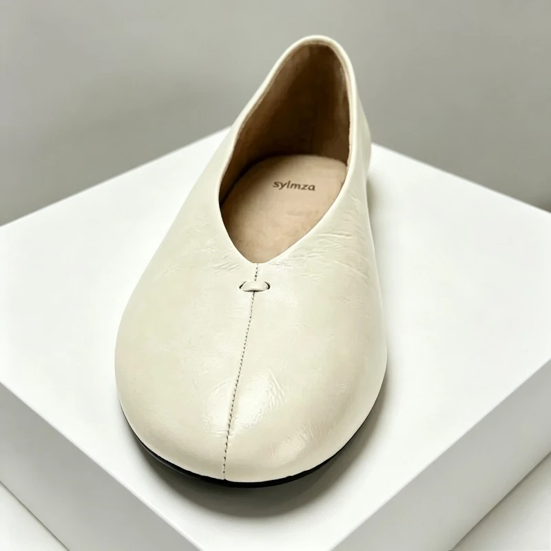 Comfortable Soft Leather PU Ballet Flats for Women Elegant Round-toe Mary Jane Shoes Light Non-slip Casual Shoes Office Shoes
Comfortable Soft Leather PU Ballet Flats for Women Elegant Round-toe Mary Jane Shoes Light Non-slip Casual Shoes Office Shoes