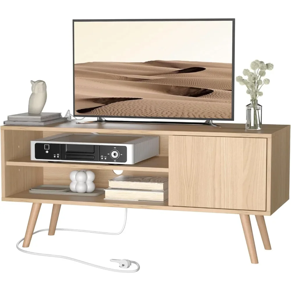 TV Stand for 48 Inch TV, Mid Century Modern Entertainment Center with Storage Cabinet, for Living Room, Bedroom
TV Stand for 48 Inch TV, Mid Century Modern Entertainment Center with Storage Cabinet, for Living Room, Bedroom