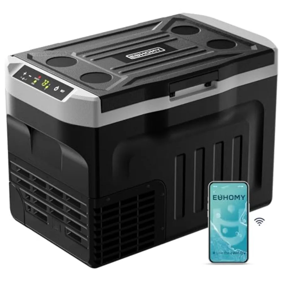 12V Refrigerator for Camping Travel Home Truck, 32QT Compressor Cooler, Steel Body, Black, -468 Temp Range, 12/24V DC 100-240V
12V Refrigerator for Camping Travel Home Truck, 32QT Compressor Cooler, Steel Body, Black, -468 Temp Range, 12/24V DC 100-240V