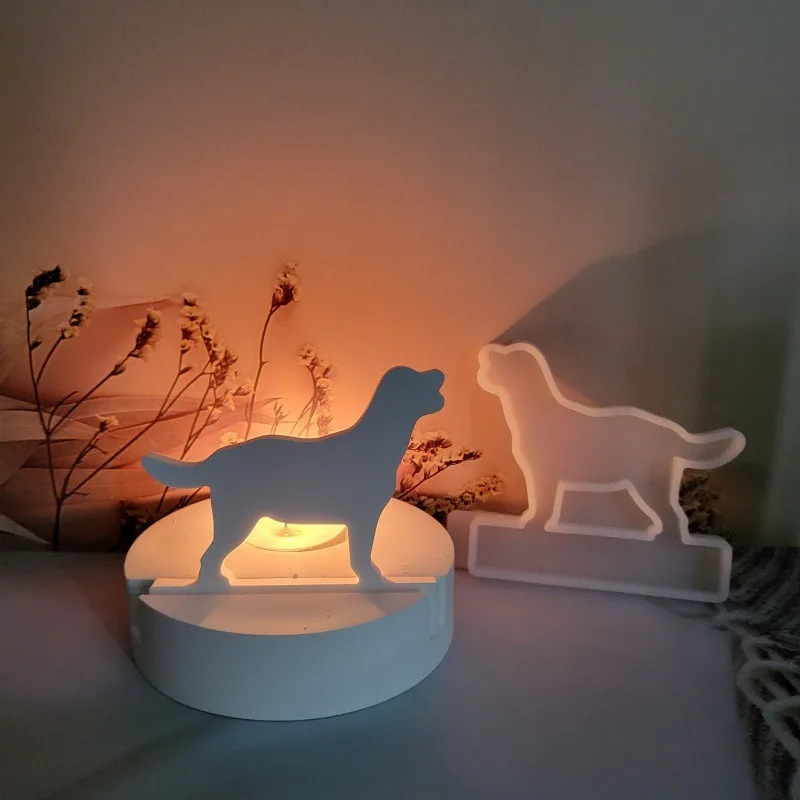 3D Puppy Candlestick Silicone Mold DIY Dog Plugin Candle Holder Plaster Craft Mould Crafts Casting Tools Pet Birthday Home Decor
3D Puppy Candlestick Silicone Mold DIY Dog Plugin Candle Holder Plaster Craft Mould Crafts Casting Tools Pet Birthday Home Decor