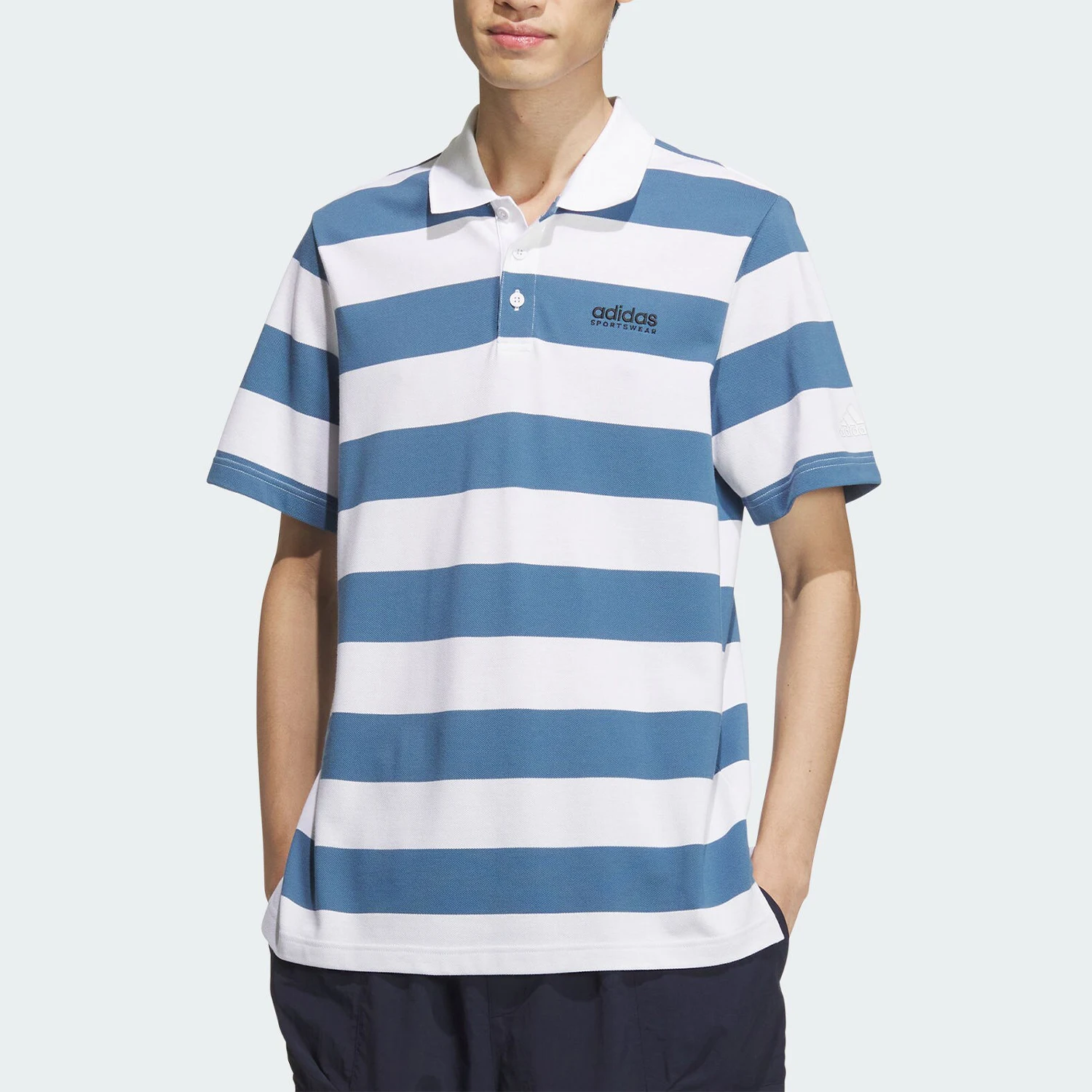 adidas Original Summer New Men's Striped Breathable Casual Polo Shirt JI9058
adidas Original Summer New Men's Striped Breathable Casual Polo Shirt JI9058
