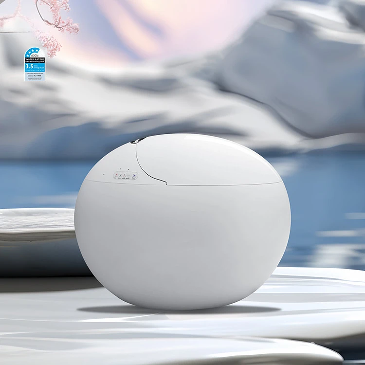 Original brand new automatic operation round egg shape electronic smart toilet bowl
Original brand new automatic operation round egg shape electronic smart toilet bowl