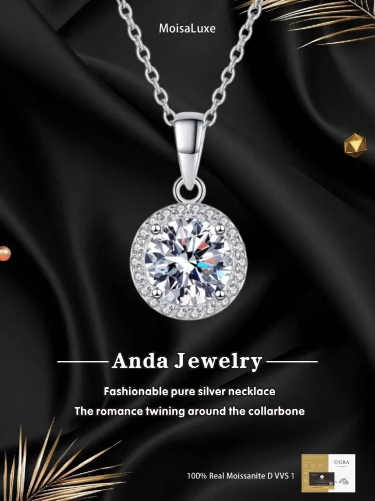 Муассанит Plata, стерлинговое серебро 925, классическая круглая сумка, цепочка на ключицу, кулон, ожерелье, сертификат GRA
Муассанит Plata, стерлинговое серебро 925, классическая круглая сумка, цепочка на ключицу, кулон, ожерелье, сертификат GRA