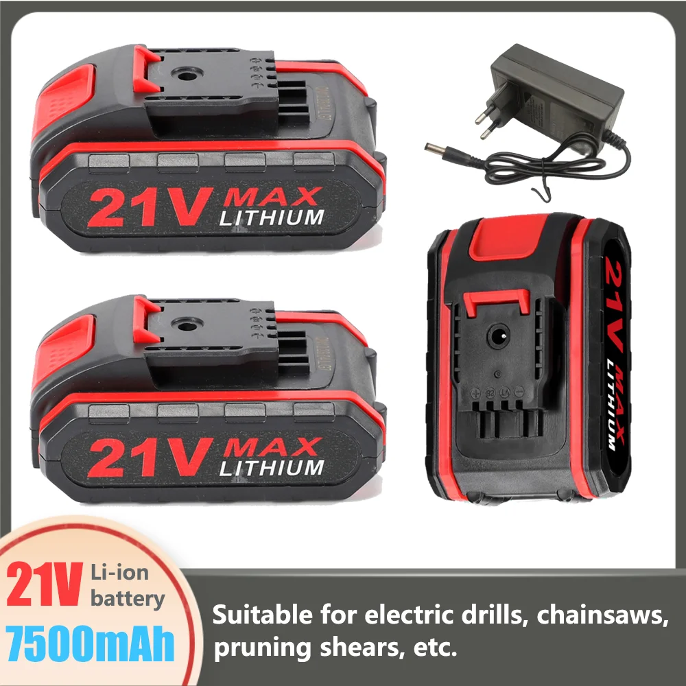 21V 7500mAh Rechargeable Lithium Battery Suitable for Electric Drills, Chainsaws, Pruning Shears, Etc.
21V 7500mAh Rechargeable Lithium Battery Suitable for Electric Drills, Chainsaws, Pruning Shears, Etc.