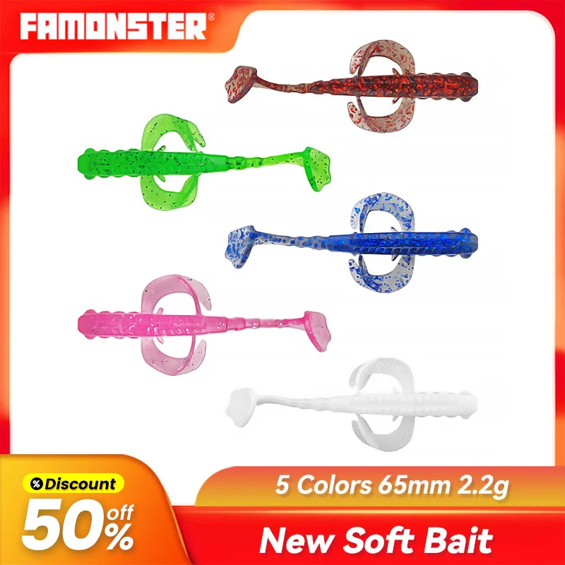 Famonster Fishing Lure 65mm 2.2g New Floating Flying Fish T Tail Soft Bait Swimbaits Jigging Bass Trout Rubber Artificial Pike
Famonster Fishing Lure 65mm 2.2g New Floating Flying Fish T Tail Soft Bait Swimbaits Jigging Bass Trout Rubber Artificial Pike