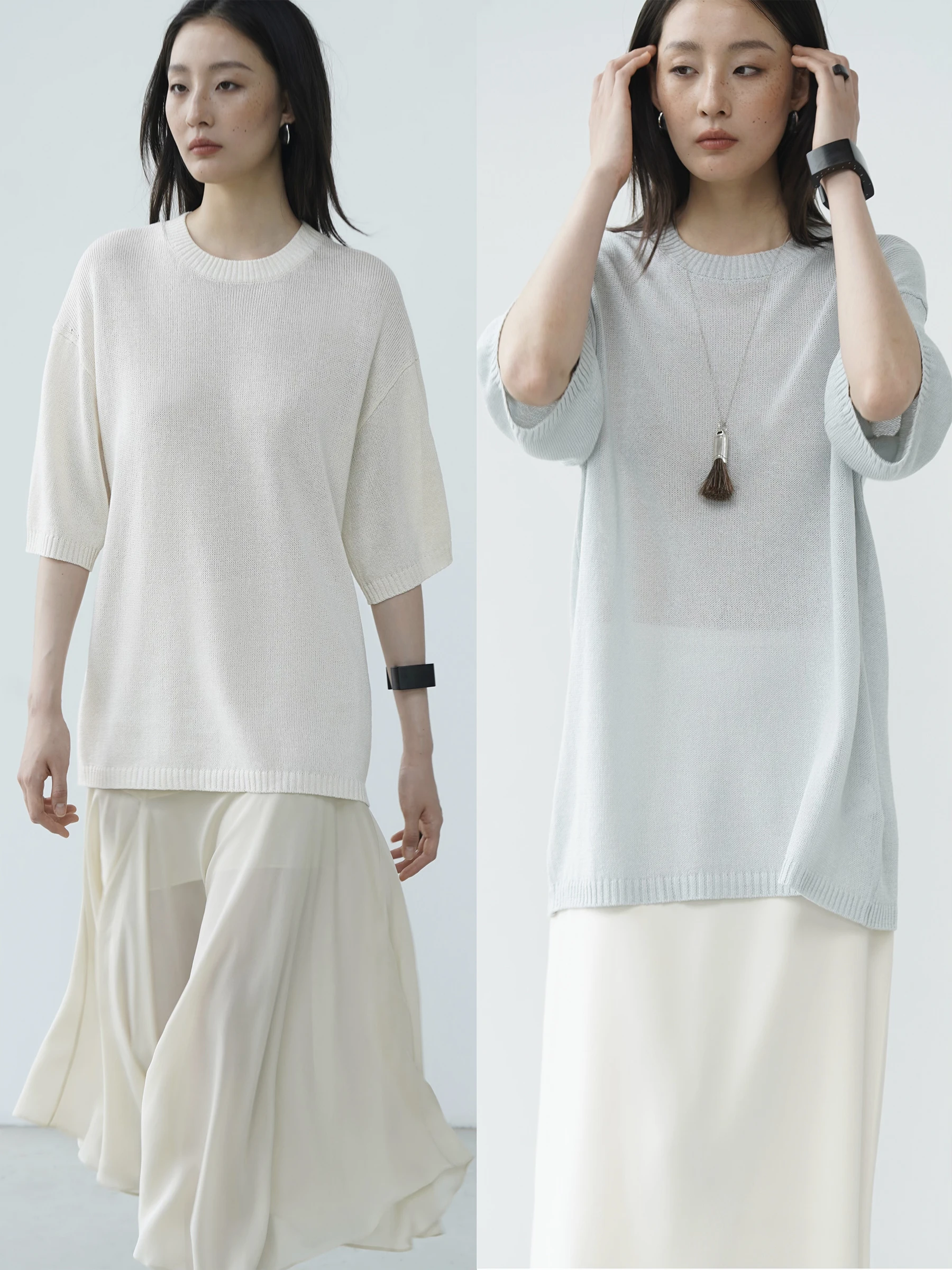 Женский трикотажный топ Lesatins с коротким рукавом, средней длины, свободного кроя, из ткани с эффектом сухого прикосновения, для повседневной носки, с круглым вырезом
Женский трикотажный топ Lesatins с коротким рукавом, средней длины, свободного кроя, из ткани с эффектом сухого прикосновения, для повседневной носки, с круглым вырезом