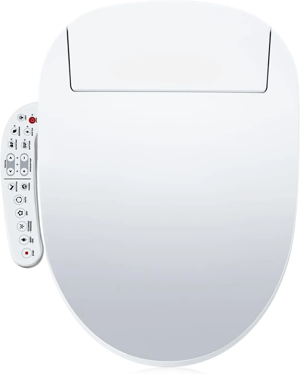 ZMJH Elongated Smart Toilet Seat, Unlimited Warm Water, Vortex Wash, Electronic Heated,Warm Air Dryer,Bidet Seat,Rear Front Wash
ZMJH Elongated Smart Toilet Seat, Unlimited Warm Water, Vortex Wash, Electronic Heated,Warm Air Dryer,Bidet Seat,Rear Front Wash