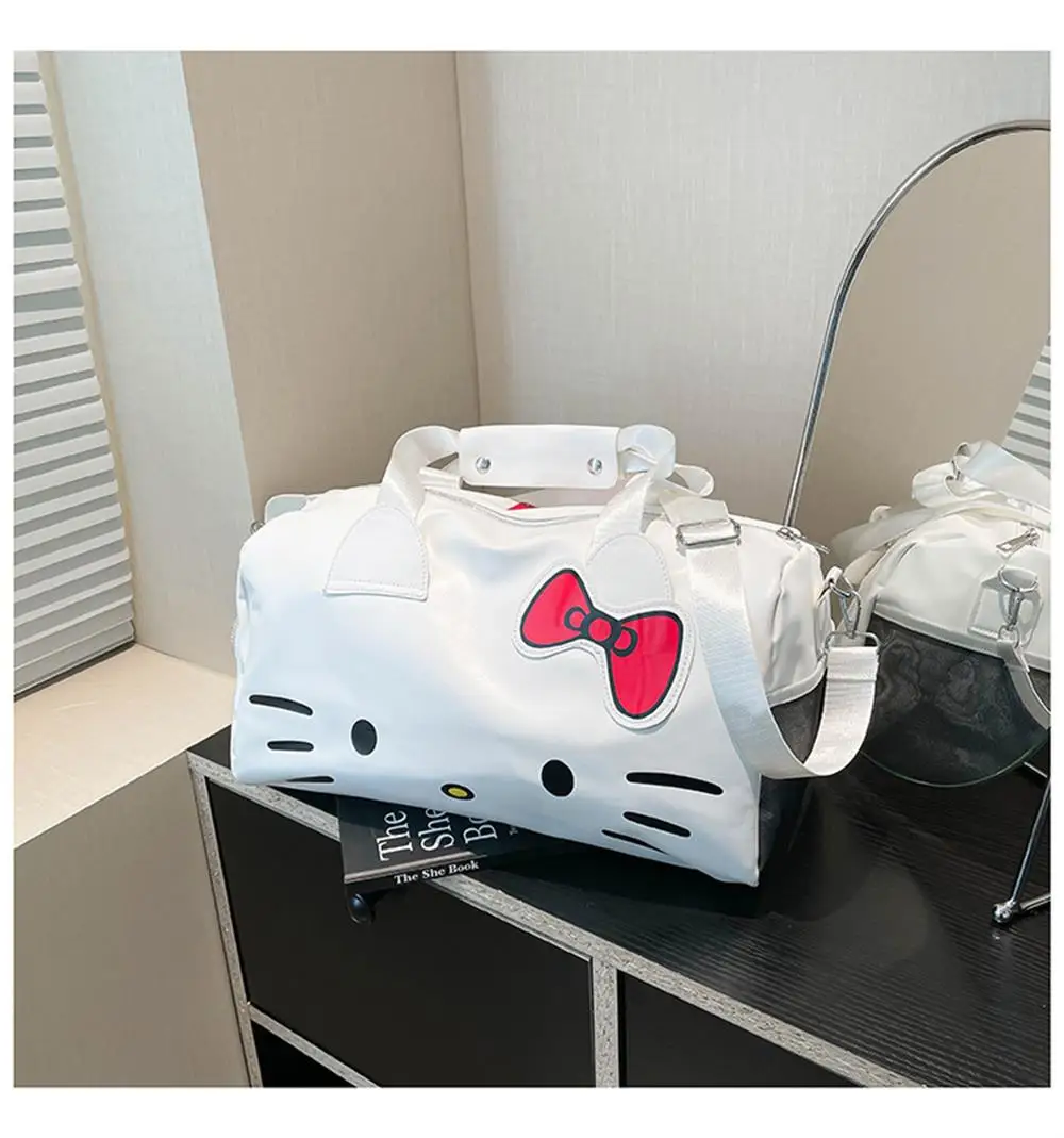 Cartoon Cute Big Bag Women's Single Shoulder Big Bow Hello Kitty Handheld Fitness Bag Crossbody Capacity Travel Storage Bag
Cartoon Cute Big Bag Women's Single Shoulder Big Bow Hello Kitty Handheld Fitness Bag Crossbody Capacity Travel Storage Bag