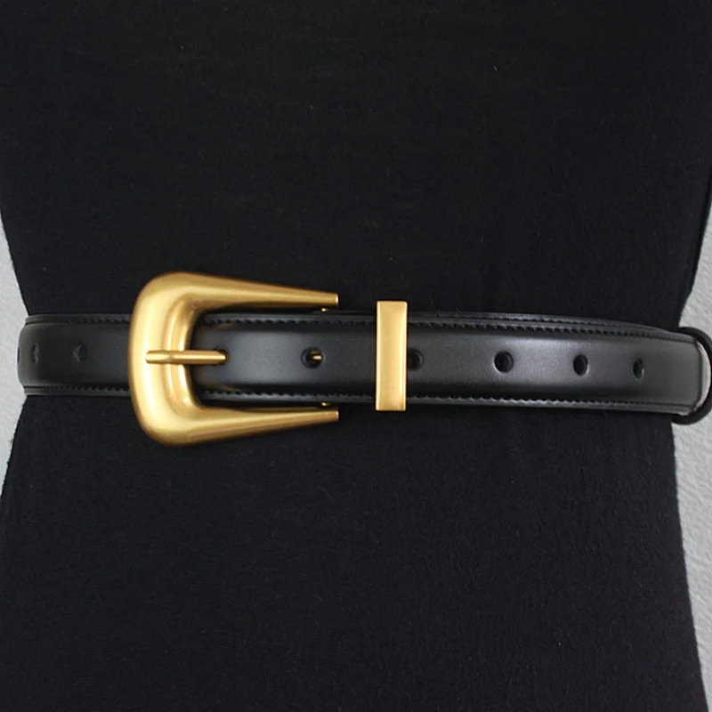 Genuine Leather Belt for Women Gold Buckle Vintage Fashion Belts for Casual Jeans Dresses
Genuine Leather Belt for Women Gold Buckle Vintage Fashion Belts for Casual Jeans Dresses