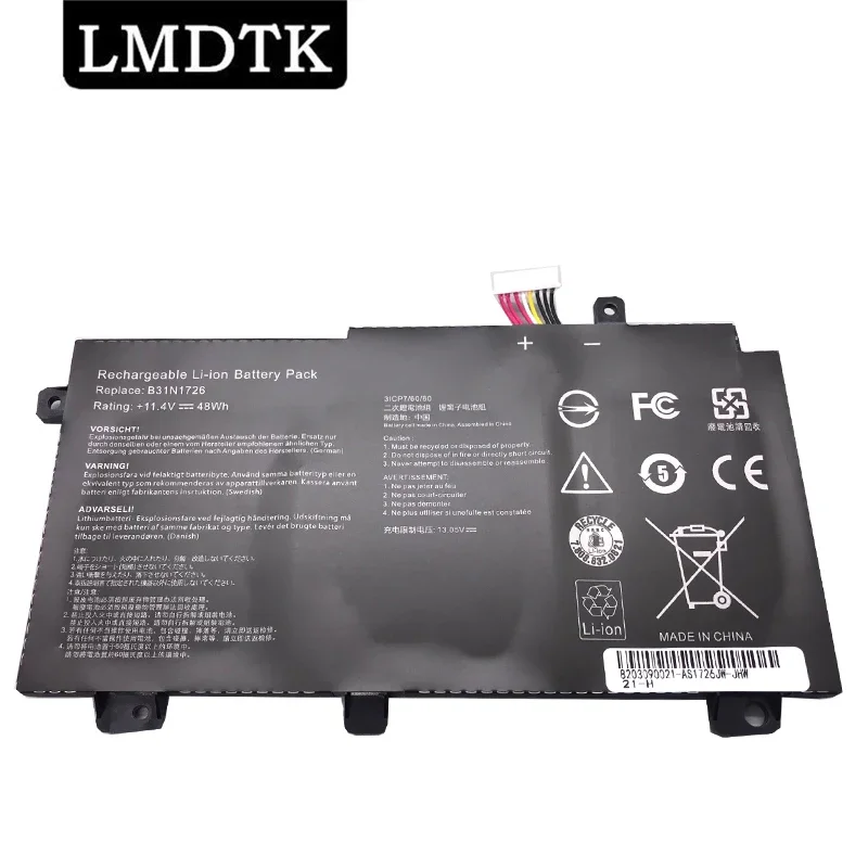 LMDTK New B31N1726 B31BN91 Laptop Battery For Asus FX504 FX86 FX80GM FX505GE FX505DT FX80GE PX505GE PX505GD FX505GM FX80G
LMDTK New B31N1726 B31BN91 Laptop Battery For Asus FX504 FX86 FX80GM FX505GE FX505DT FX80GE PX505GE PX505GD FX505GM FX80G