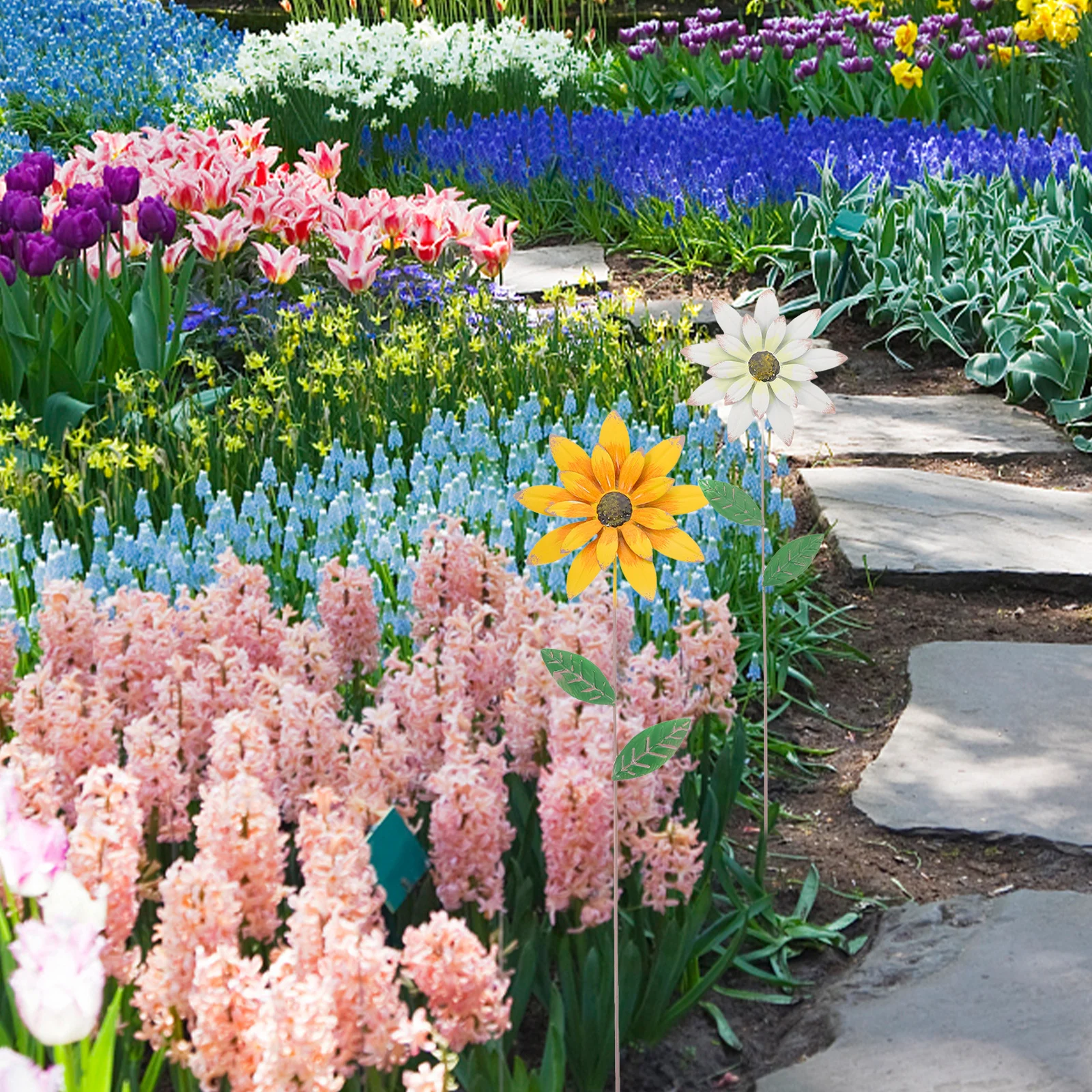 2 шт. металлические декоративные опоры для цветов в виде цветов, для сада, двора, газона, для весенней вечеринки, акцент для дорожек
2 шт. металлические декоративные опоры для цветов в виде цветов, для сада, двора, газона, для весенней вечеринки, акцент для дорожек