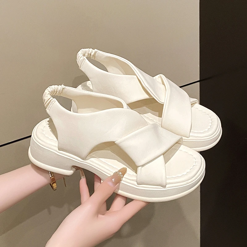 Женские сандалии на плоской подошве, летняя обувь на платформе, повседневные тапочки, модные трендовые новинки 2025 года, женские шлепанцы с открытой пяткой, прогулочные сандалии
Женские сандалии на плоской подошве, летняя обувь на платформе, повседневные тапочки, модные трендовые новинки 2025 года, женские шлепанцы с открытой пяткой, прогулочные сандалии