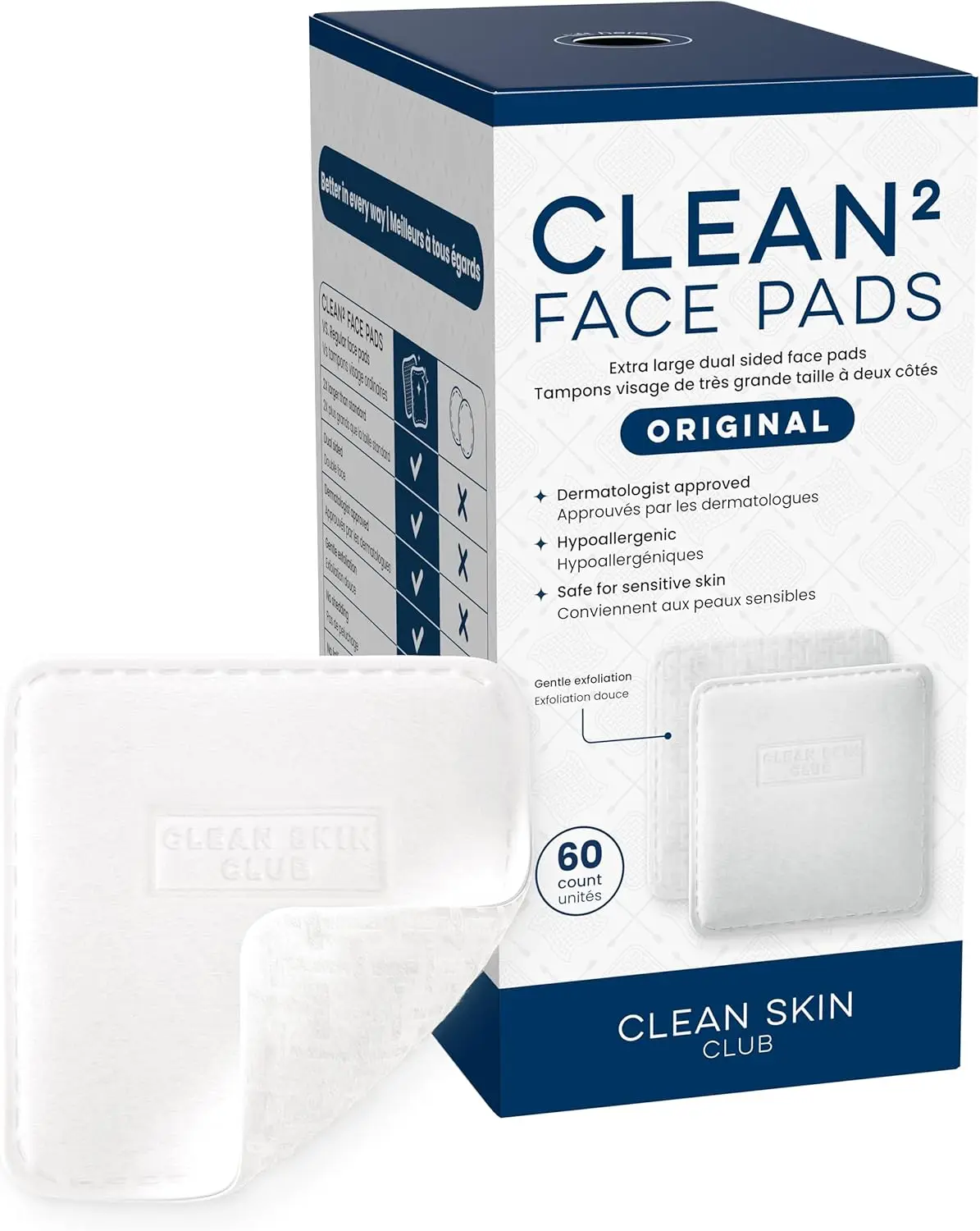Disposable Face Pads with Triple Layers, Ultra Soft & Textured, for Makeup Remover and Skincare
Disposable Face Pads with Triple Layers, Ultra Soft & Textured, for Makeup Remover and Skincare