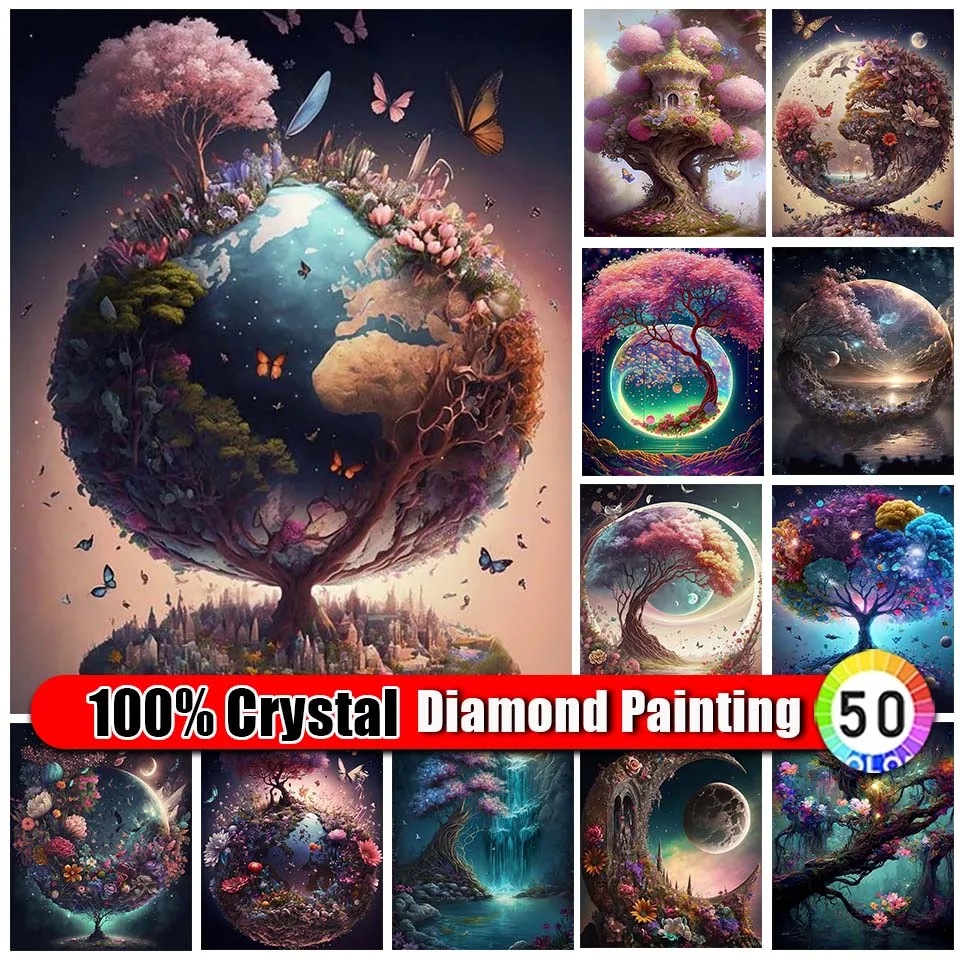 Merdika 100% Crystal Diamond Painting Tree Full 5d Mosaic Diy Diamond Embroidery Landscape Picture Rhinestone Home Decor Gift
Merdika 100% Crystal Diamond Painting Tree Full 5d Mosaic Diy Diamond Embroidery Landscape Picture Rhinestone Home Decor Gift