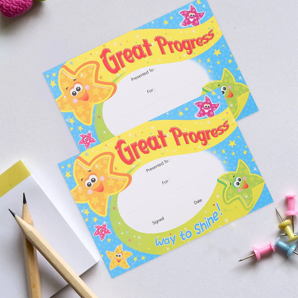 200 Sheets A6 Award Certificates Lovely English Edition Certificate of Completion for Students Classroom Graduation
200 Sheets A6 Award Certificates Lovely English Edition Certificate of Completion for Students Classroom Graduation