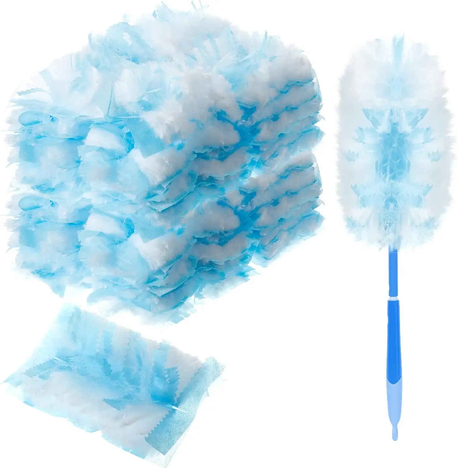 100 Pcs Duster Refills Compatible with Dusters Bulk Disposable Replacement Thickened with 1 Handle
100 Pcs Duster Refills Compatible with Dusters Bulk Disposable Replacement Thickened with 1 Handle