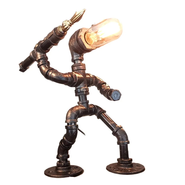 Vintage Steampunk Desk Lamp Pipe Light Unique Industrial Style Robot Bedside Table Lamp for Bedroom Restaurant Cafe Decoration
Vintage Steampunk Desk Lamp Pipe Light Unique Industrial Style Robot Bedside Table Lamp for Bedroom Restaurant Cafe Decoration