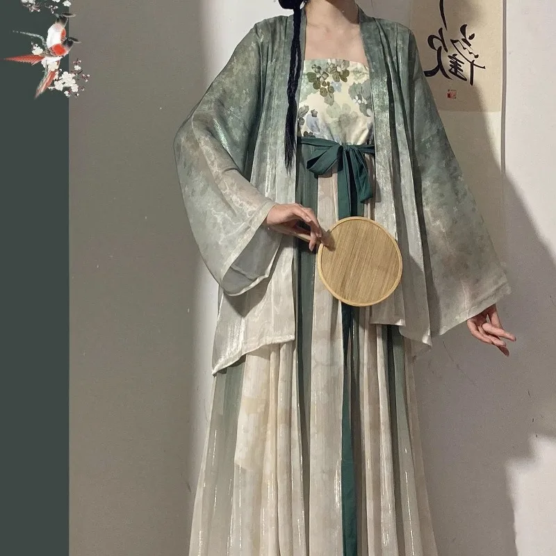 Chinese Traditional Green Women Clothing Fairy Printing Hanfu Fashion Chic Ethnic Style Party Stage Show Cosplay Princess Dress
Chinese Traditional Green Women Clothing Fairy Printing Hanfu Fashion Chic Ethnic Style Party Stage Show Cosplay Princess Dress